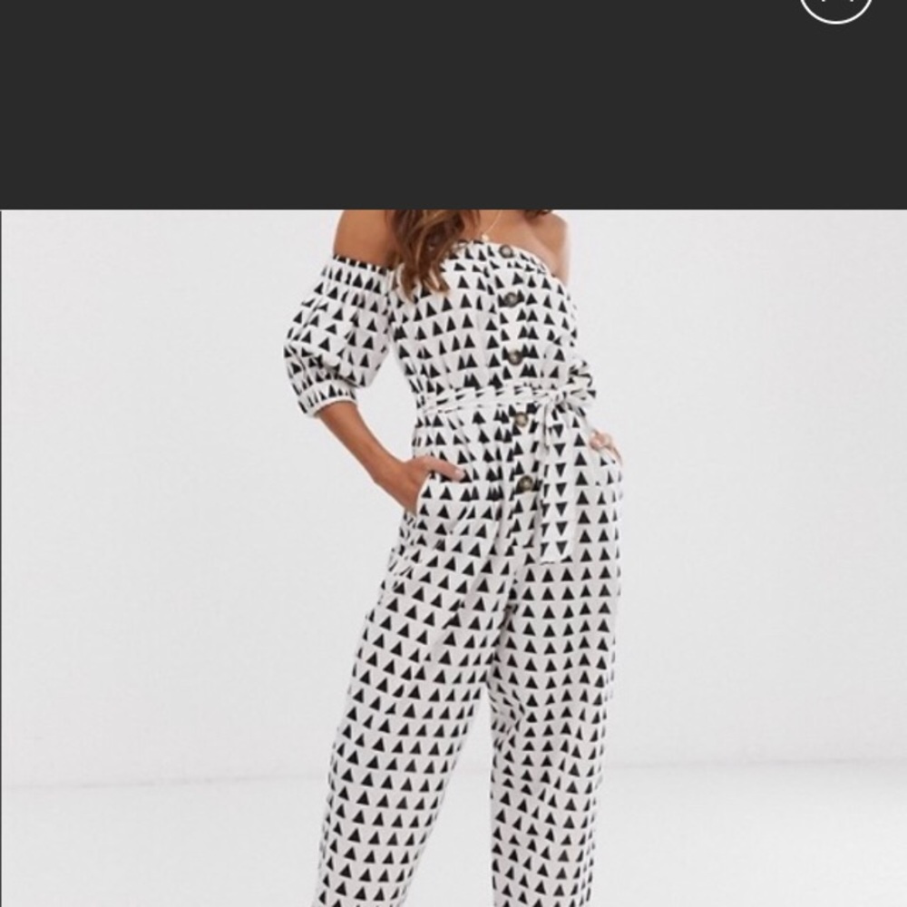 Off the shoulder ASOS jumpsuit